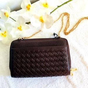 New Karla Hanson Ellen Woven Cross body bag